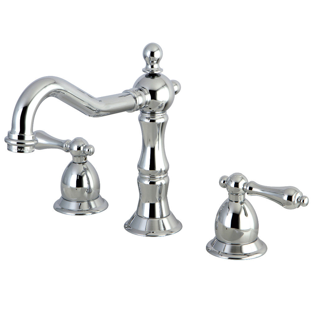 Heritage Widespread Bathroom Faucet in Polished Chrome