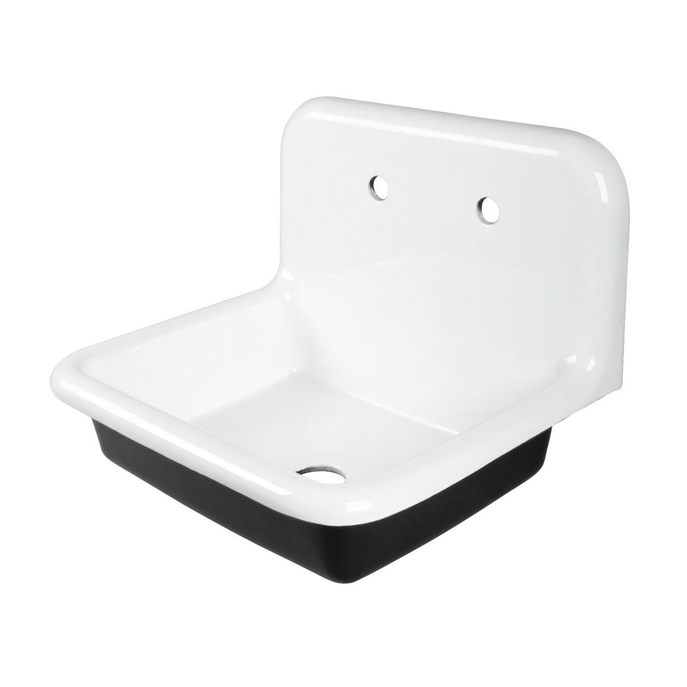 Petra Galley 24 Inch Wall Mount Utility Sink in White