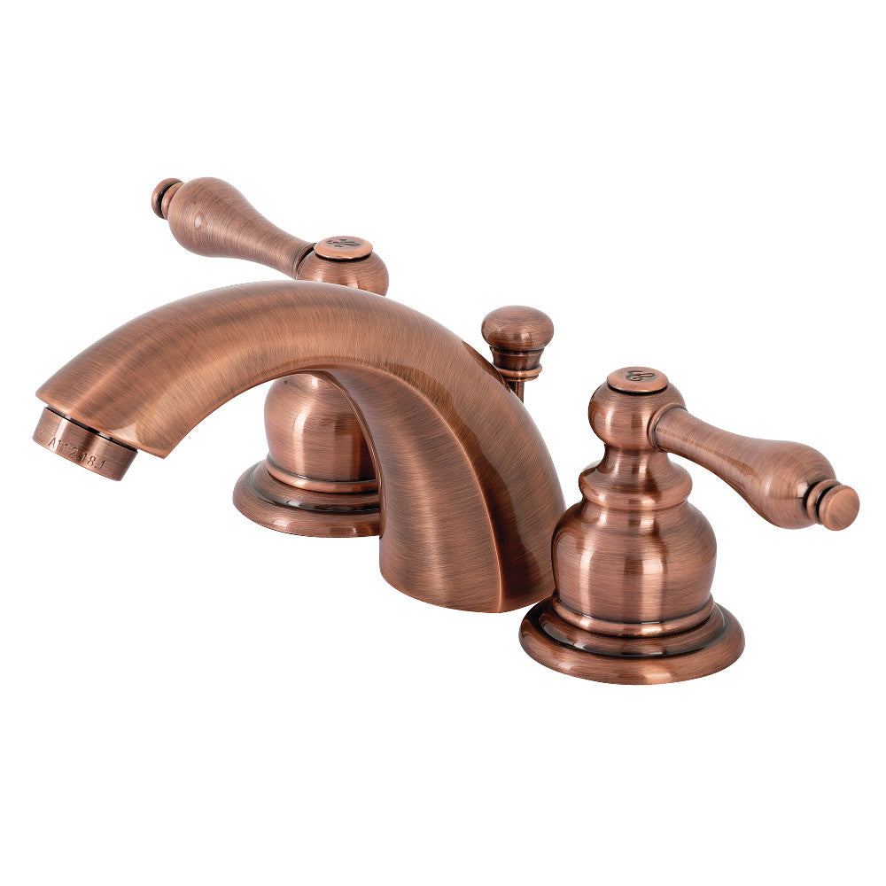 Victorian Mini-Widespread Bathroom Faucet in Antique Copper