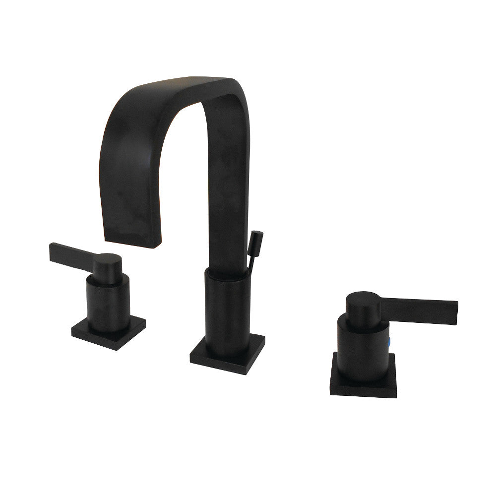 NuvoFusion Widespread Bathroom Faucet in Matte Black