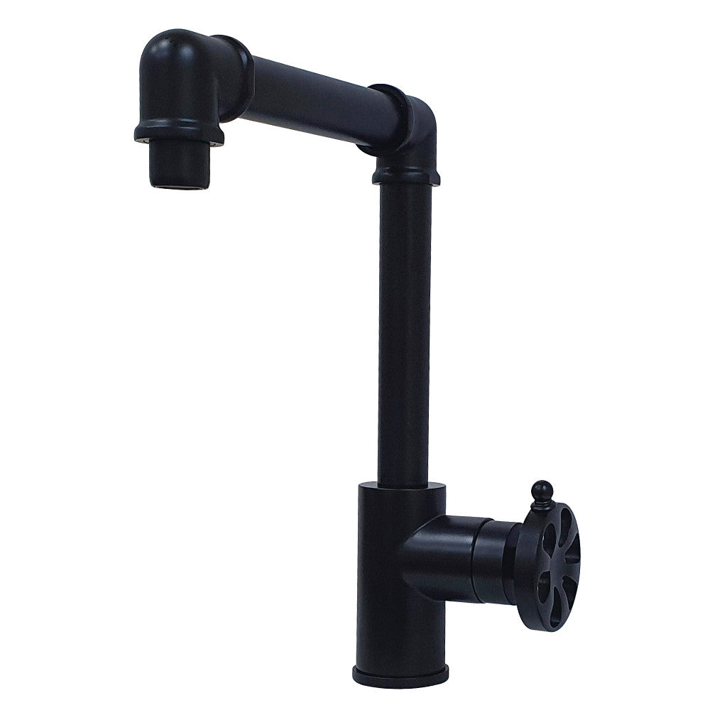 Belknap Single-Hole Bathroom Faucet in Matte Black