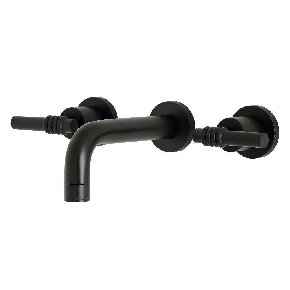 Milano Wall-Mount Bathroom Faucet in Matte Black