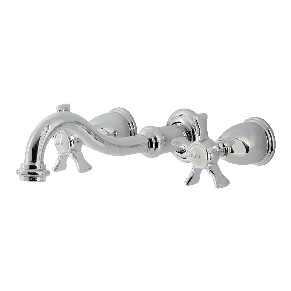 Hamilton Wall-Mount Bathroom Faucet in Polished Chrome