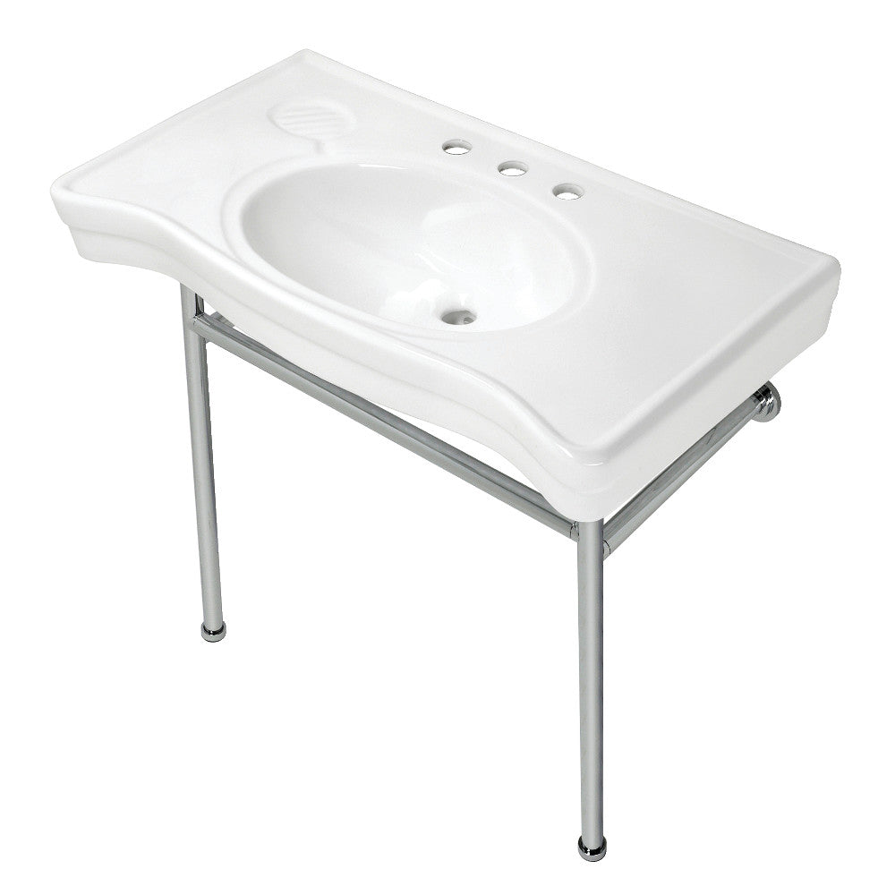 Bristol 35.81 Inch Console Sink in White
