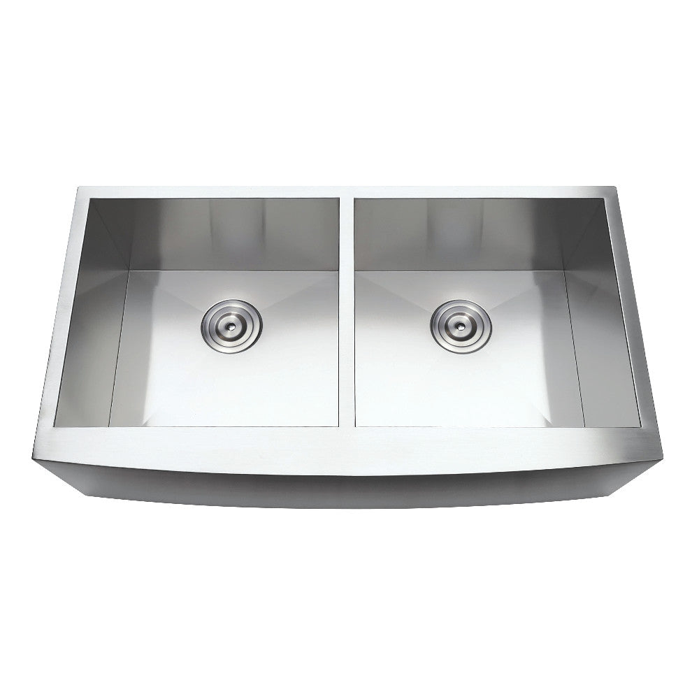 Uptowne 36 Inch Farmhouse Kitchen Sink in Brushed Stainless