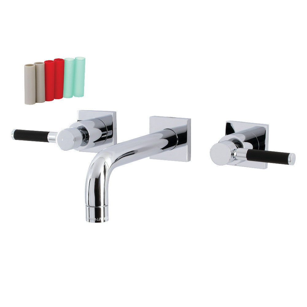 Kaiser Wall-Mount Bathroom Faucet in Polished Chrome