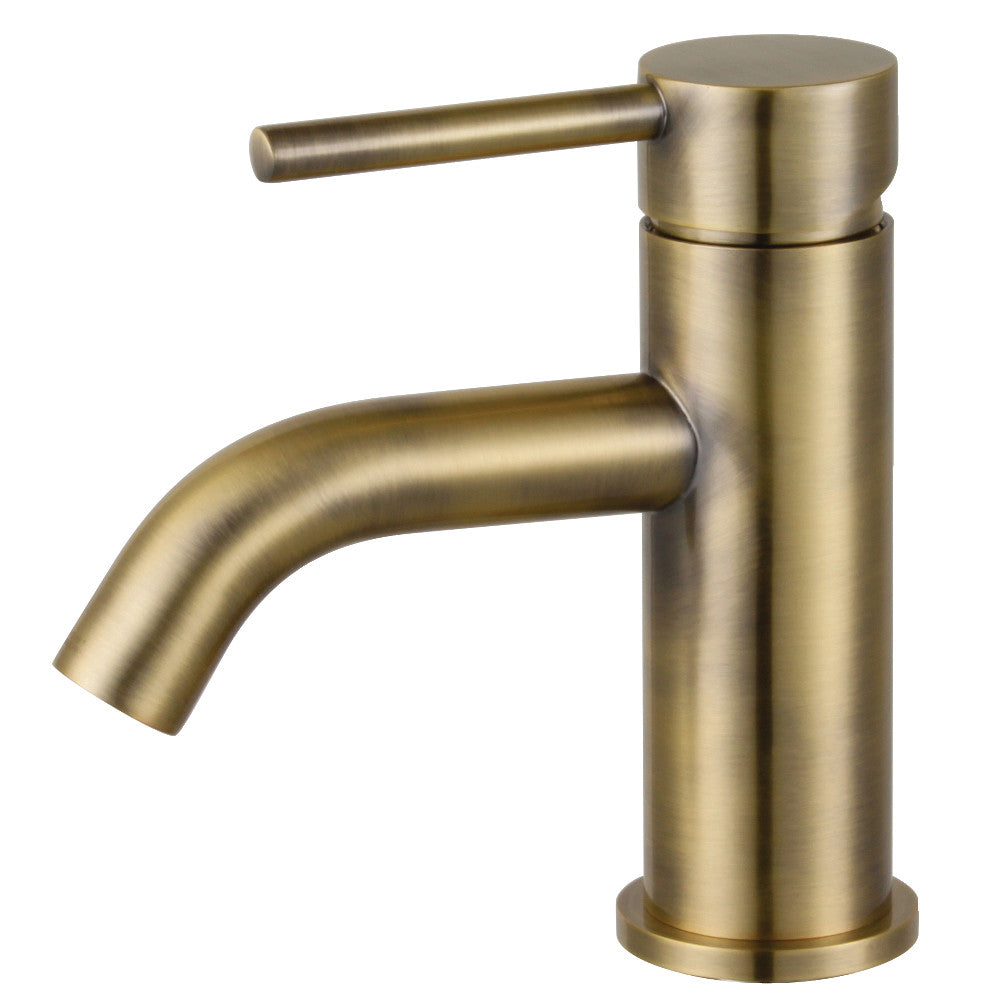 Concord Single-Hole Bathroom Faucet in Antique Brass