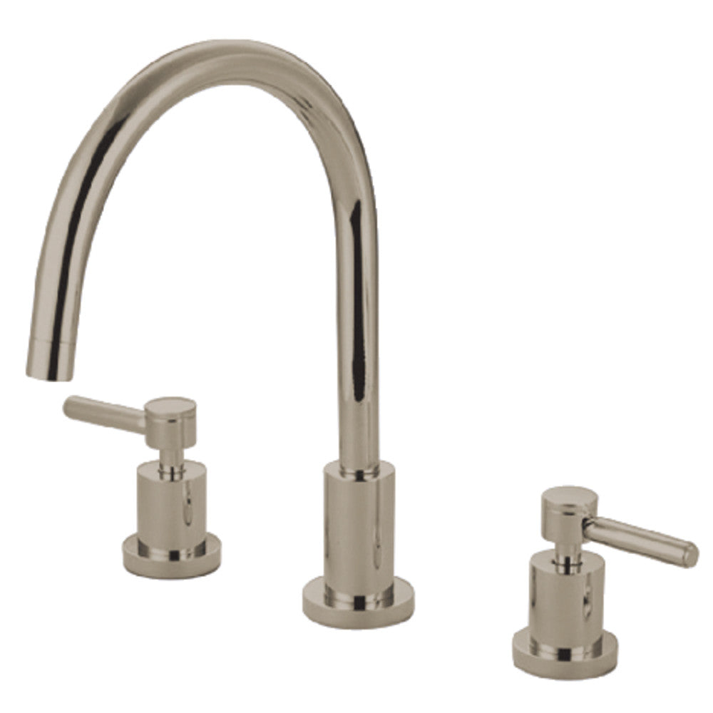 Concord Widespread Kitchen Faucet in Polished Nickel