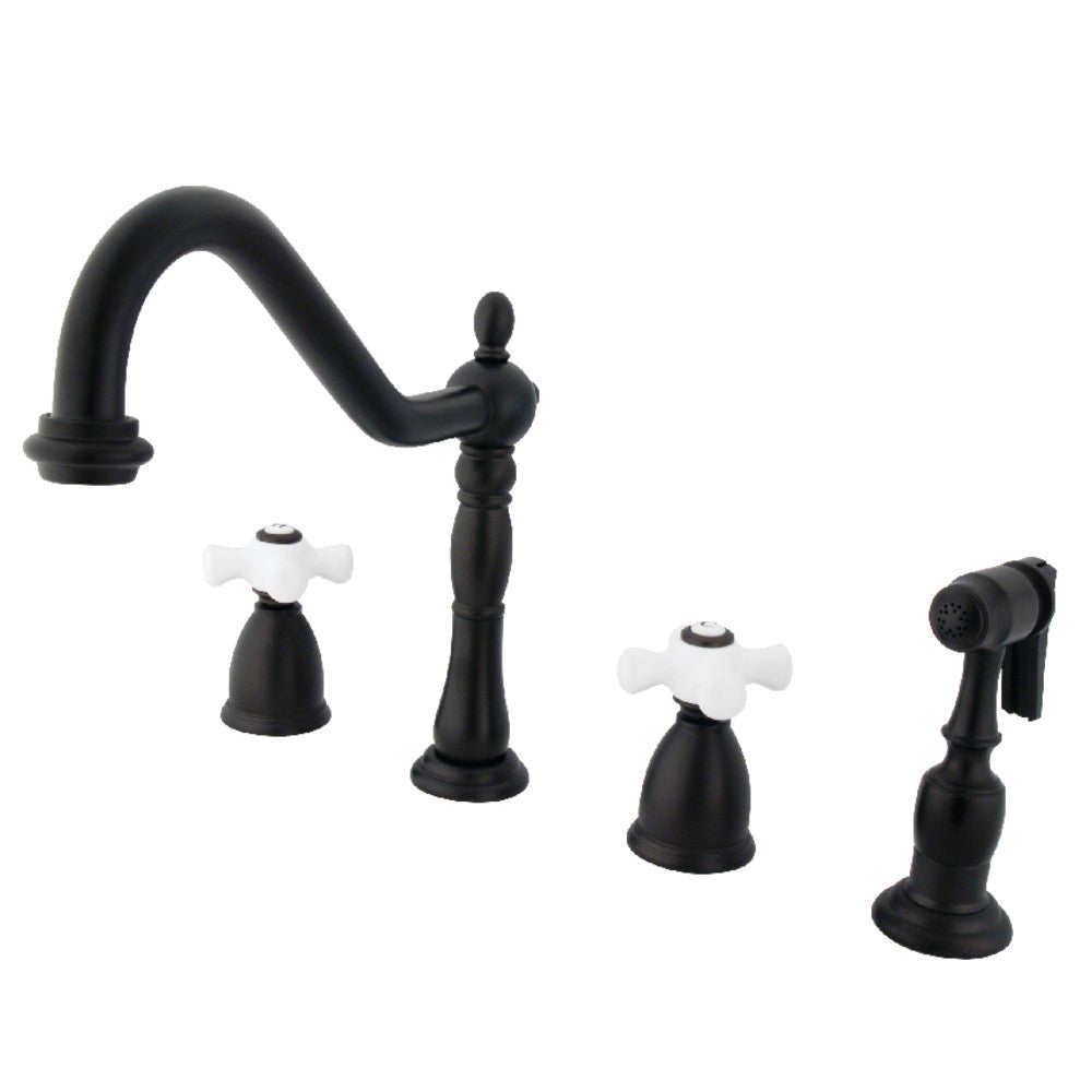 Heritage Widespread Kitchen Faucet in Oil Rubbed Bronze