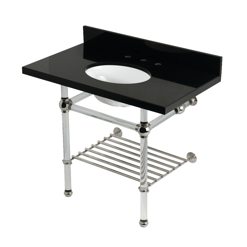 Templeton 36 Inch Console Sink in Polished Nickel