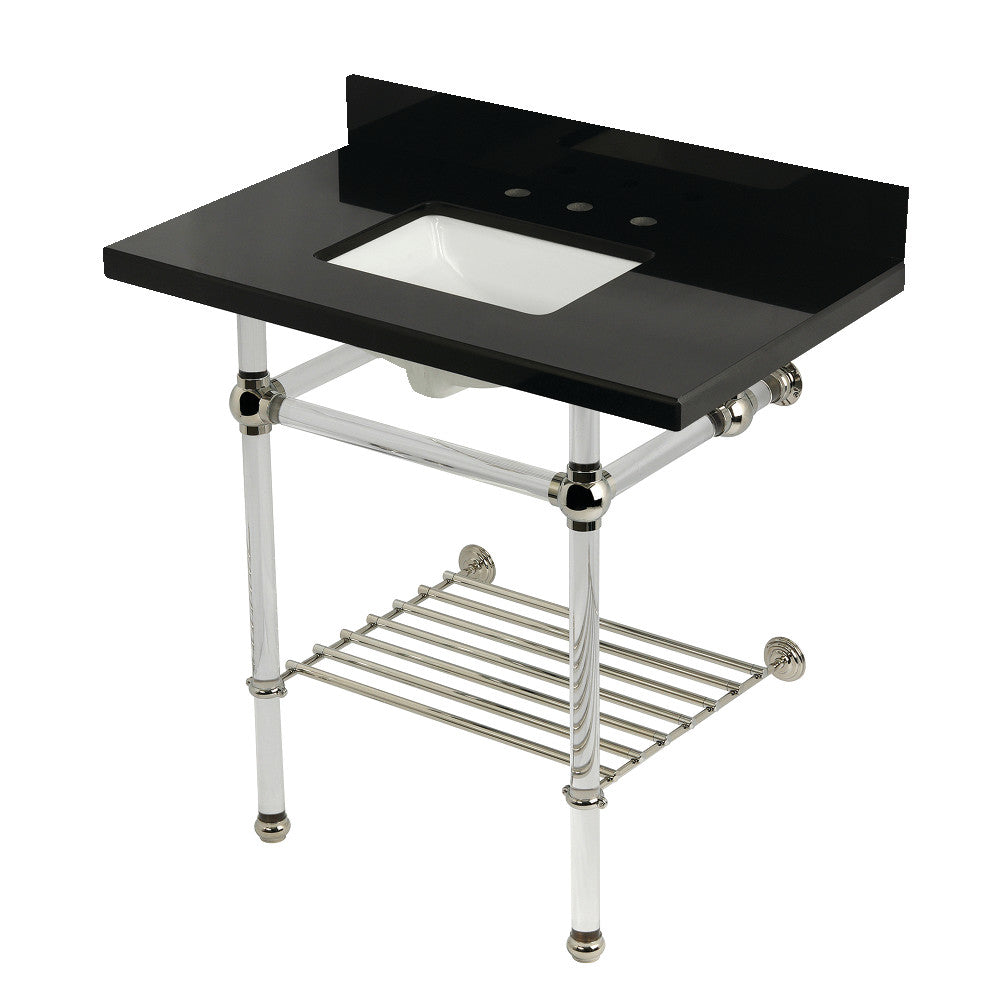 Templeton 36 Inch Console Sink in Polished Nickel