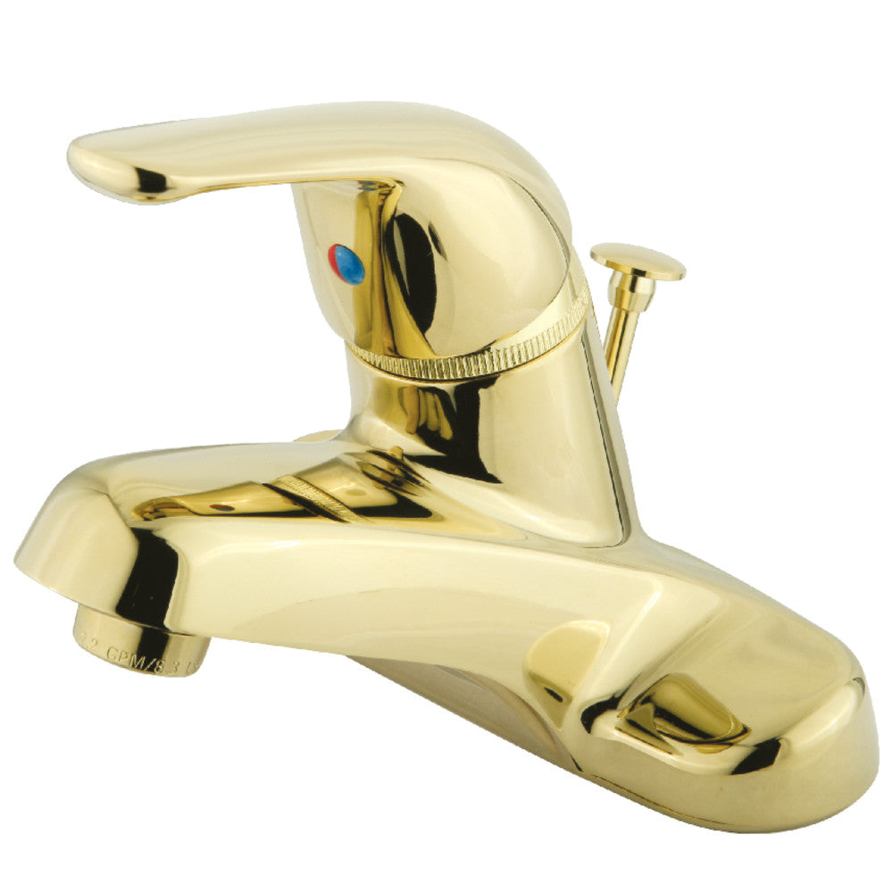 Chatham 4 Inch Centerset Bathroom Faucet in Polished Brass