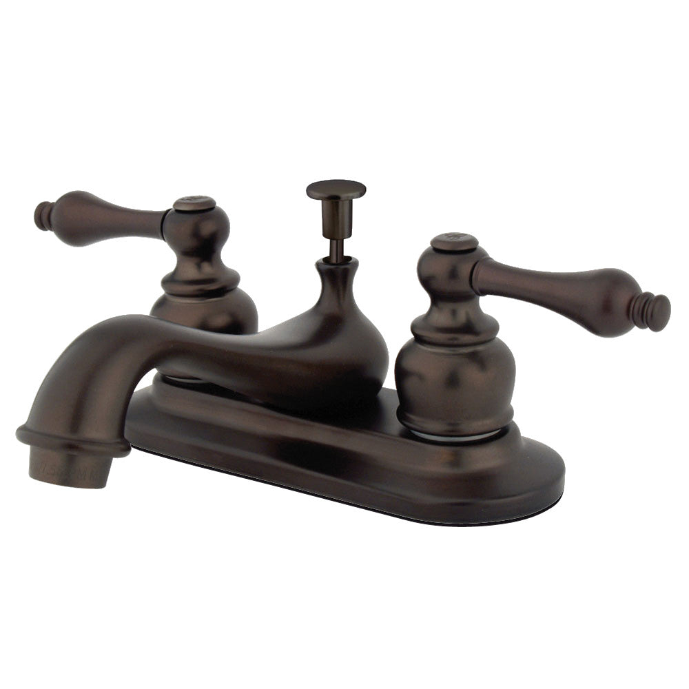 Restoration 4 Inch Centerset Bathroom Faucet in Oil Rubbed Bronze