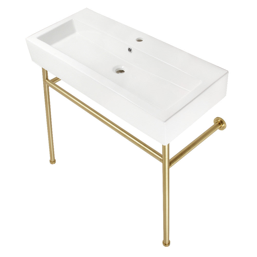 New Haven 39.38 Inch Console Sink in White