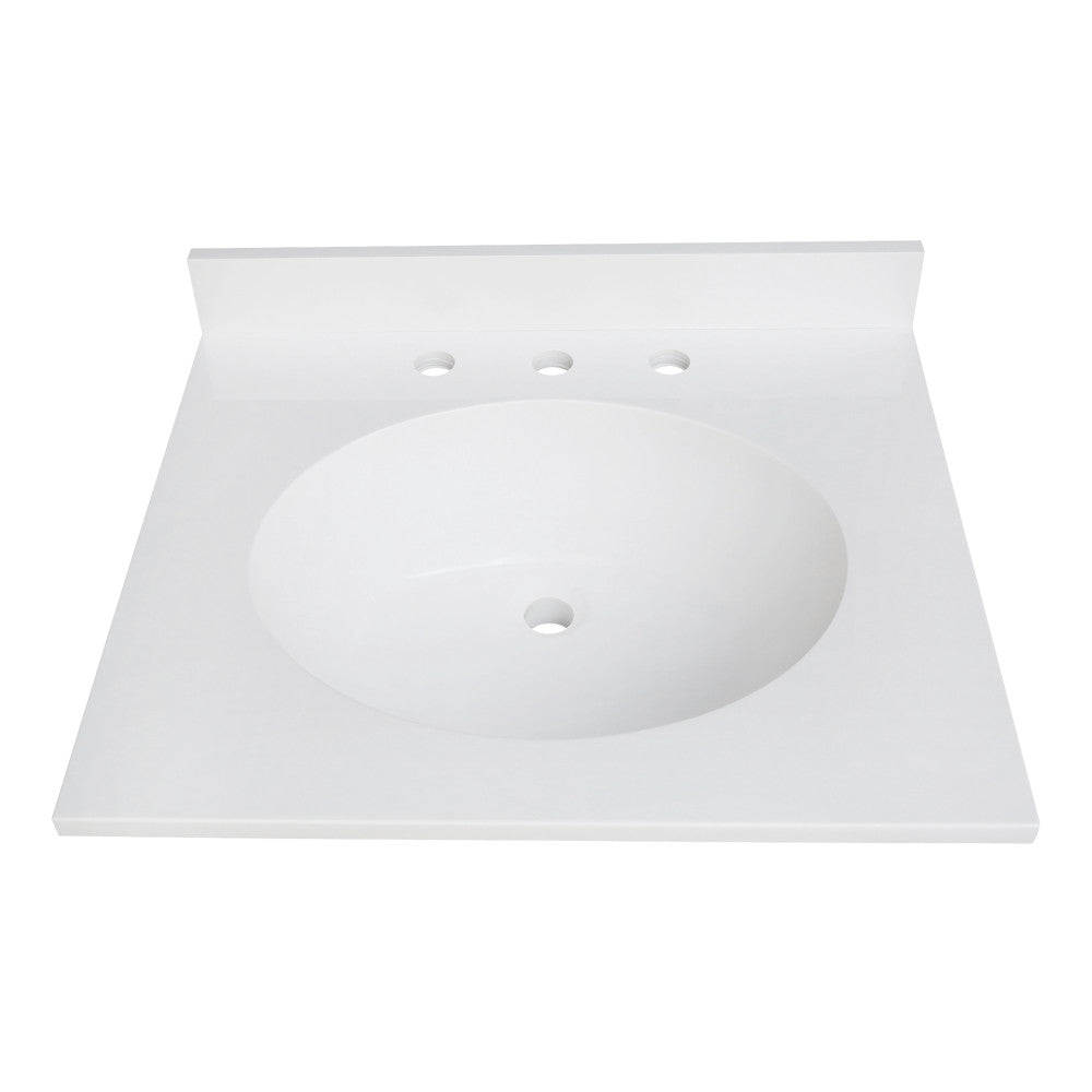 Wimbeldon 25 Inch Vanity Sink Top in White