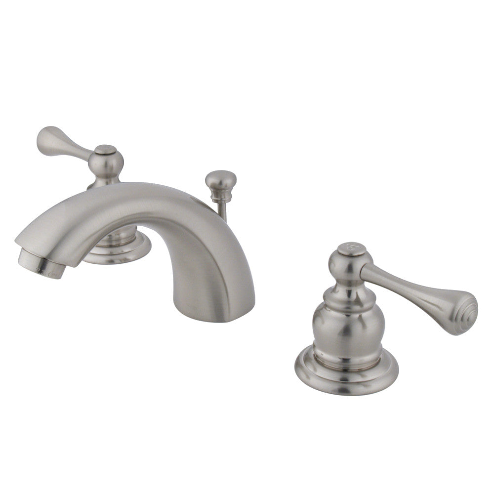 Vintage Mini-Widespread Bathroom Faucet in Brushed Nickel