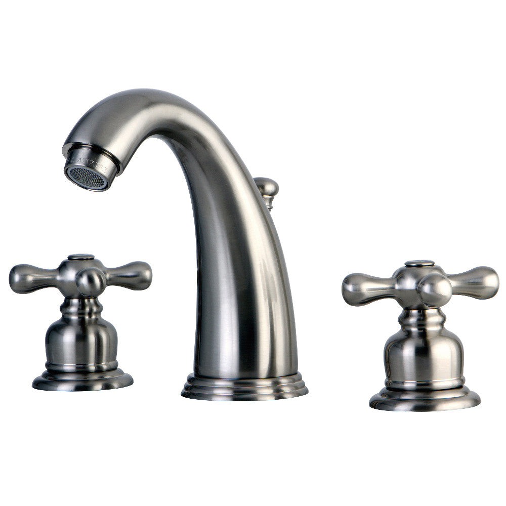 Victorian Widespread Bathroom Faucet in Brushed Nickel