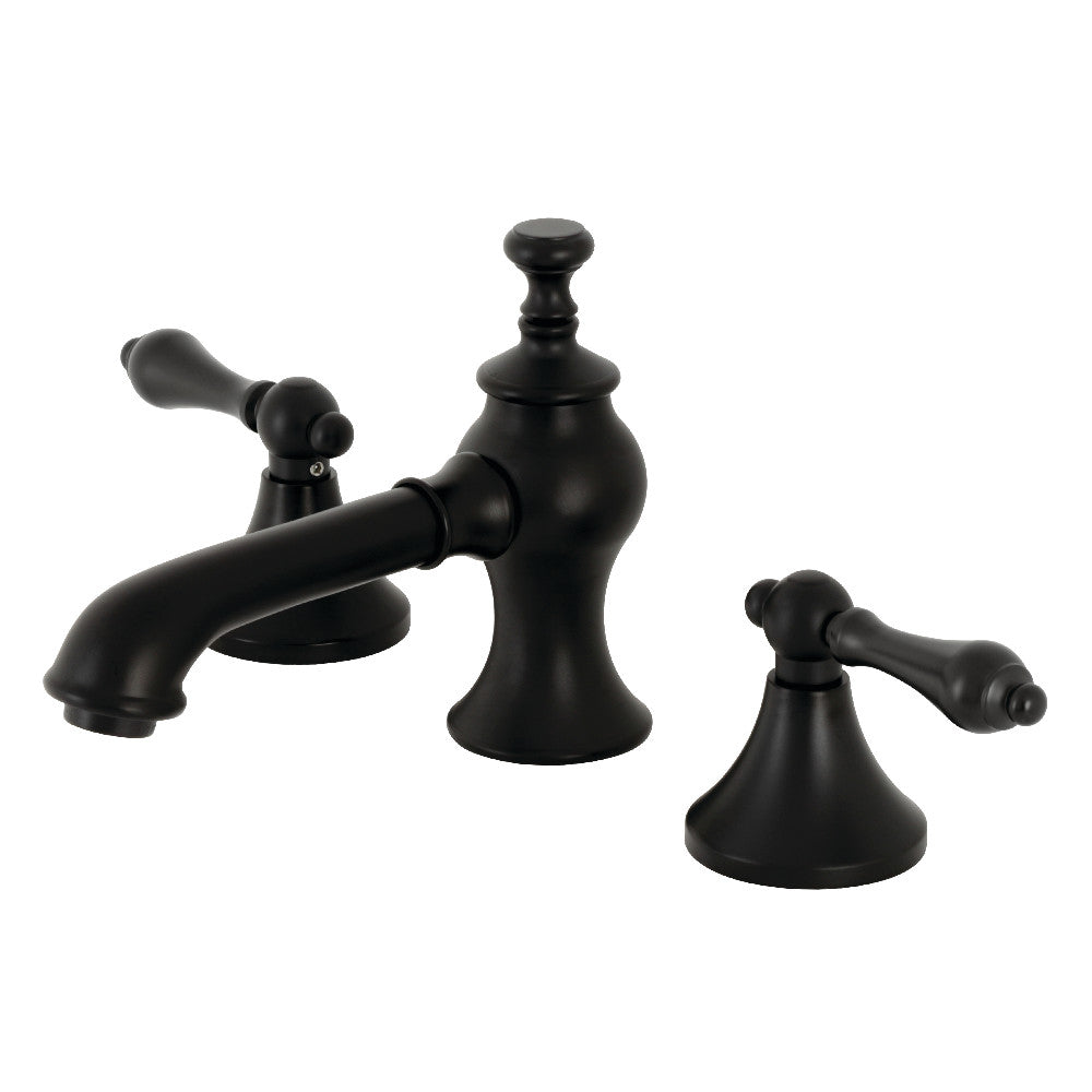 Vintage Widespread Bathroom Faucet in Matte Black