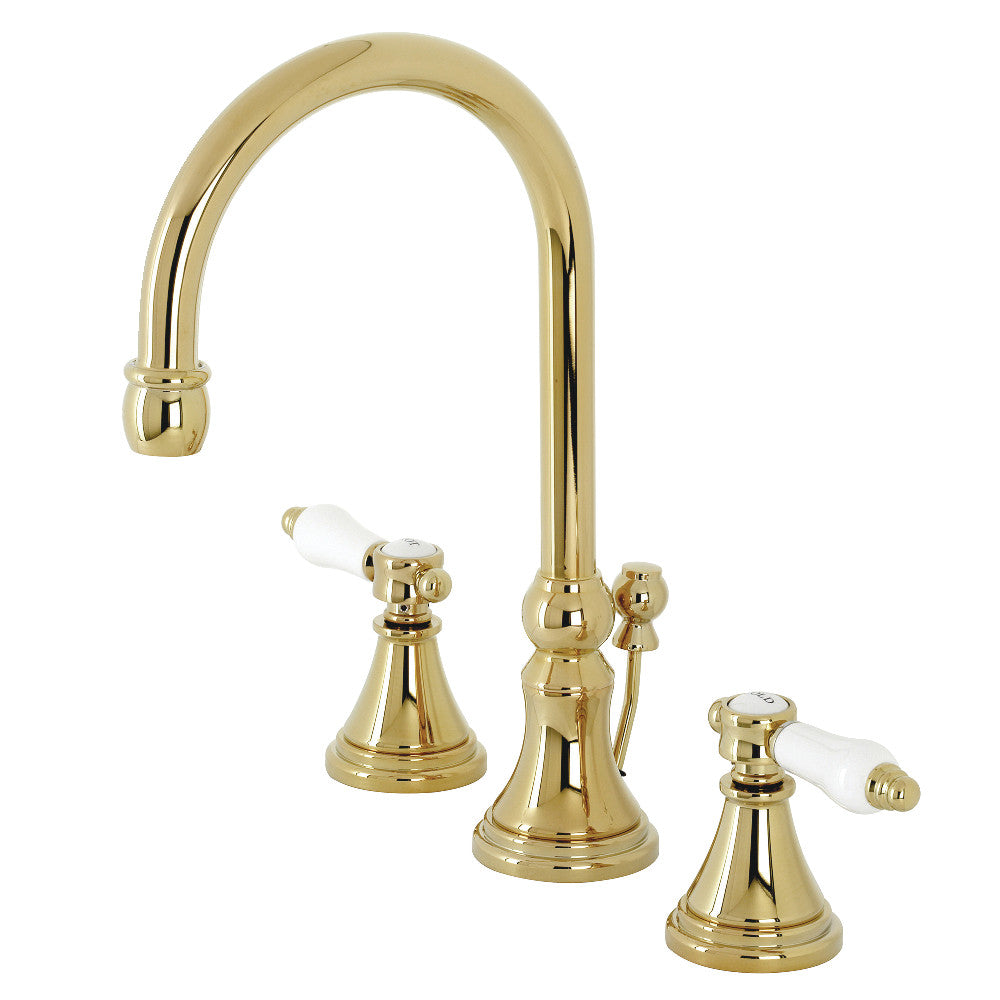 Bel-Air Widespread Bathroom Faucet in Polished Brass