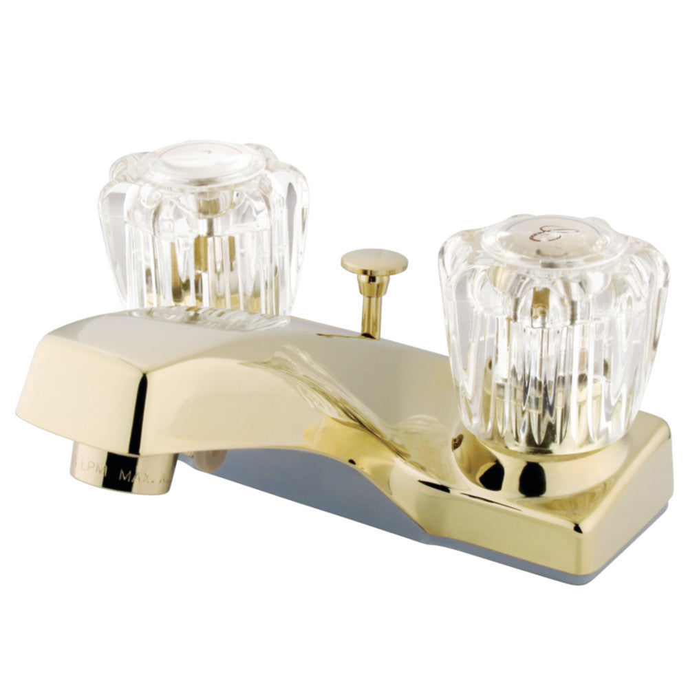 Columbia 4 Inch Centerset Bathroom Faucet in Polished Brass