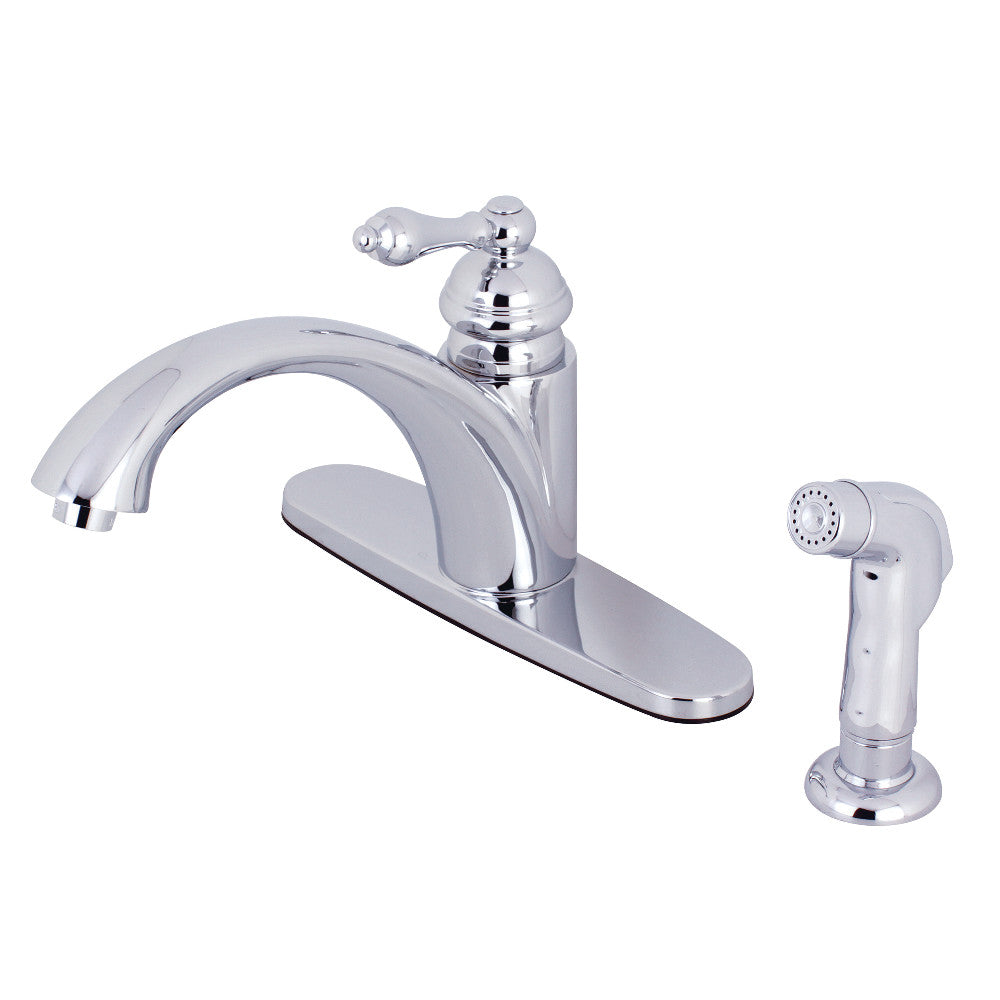 Vintage One Handle Kitchen Faucet in Polished Chrome