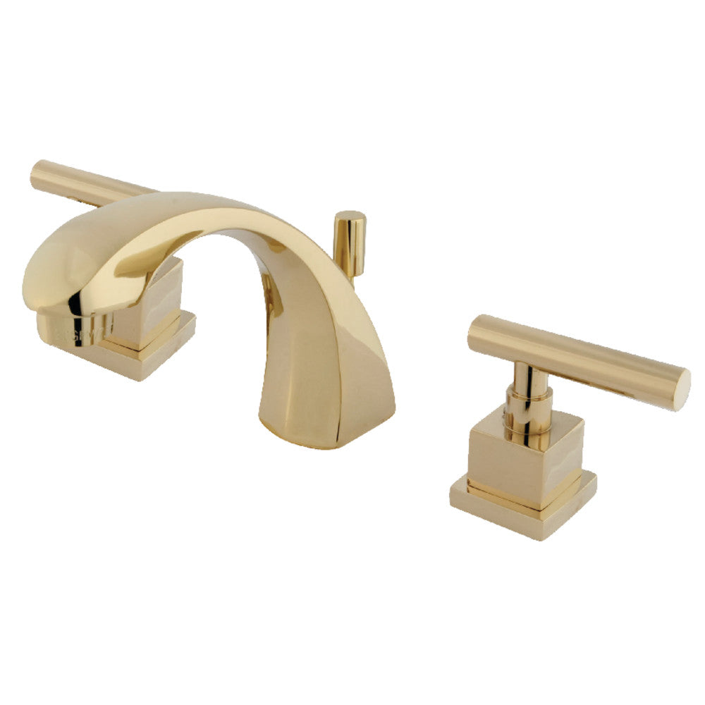Claremont Widespread Bathroom Faucet in Polished Brass