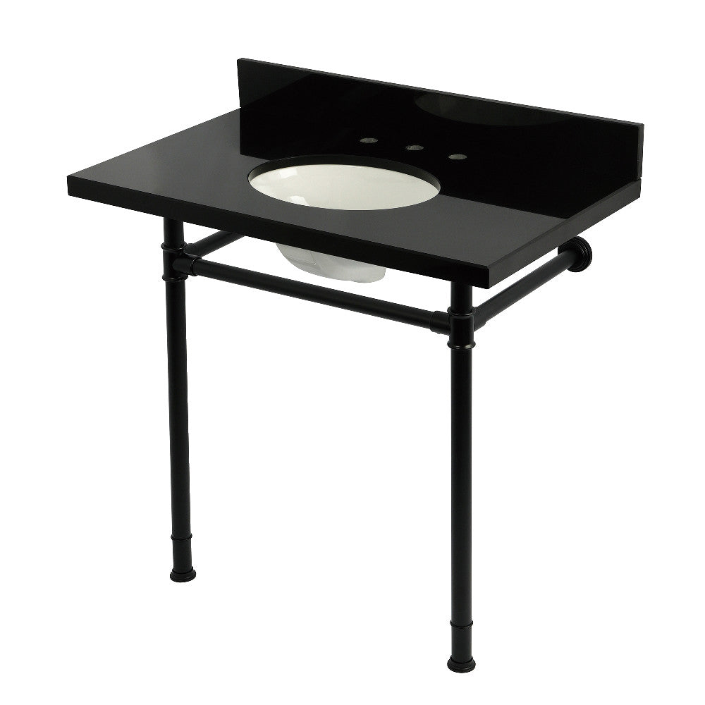 Imperial 36 Inch Console Sink in Black