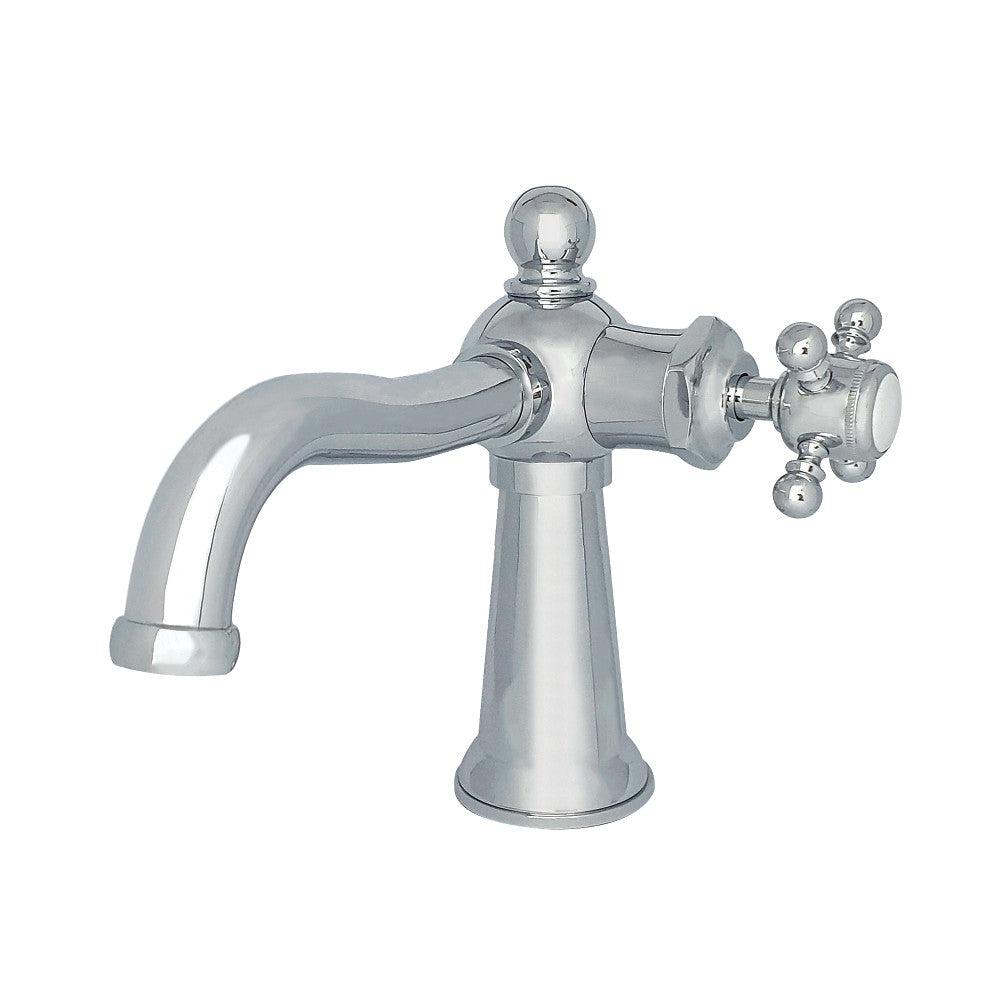 Nautical Single-Hole Bathroom Faucet in Polished Chrome