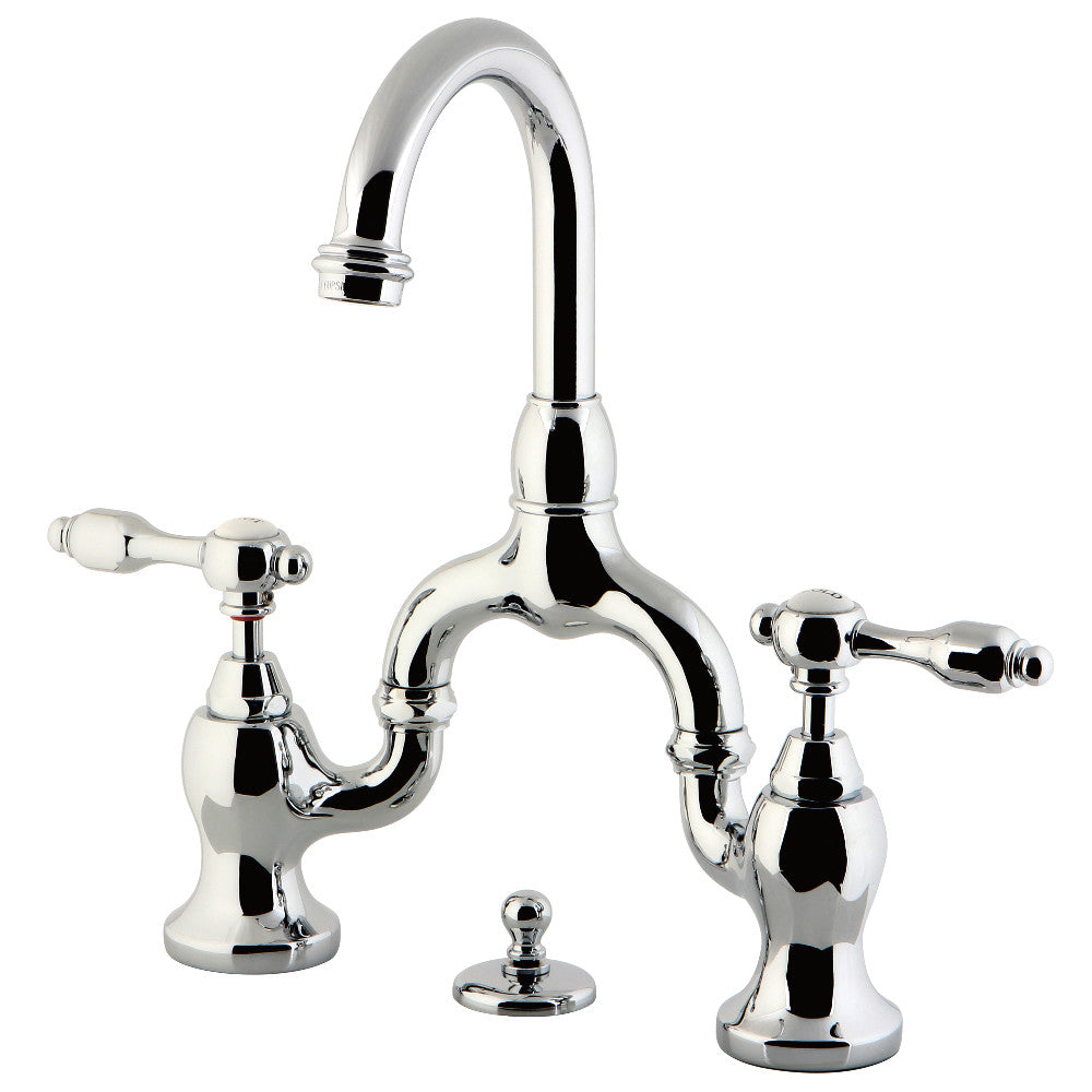 Tudor Bridge Bathroom Faucet in Polished Chrome