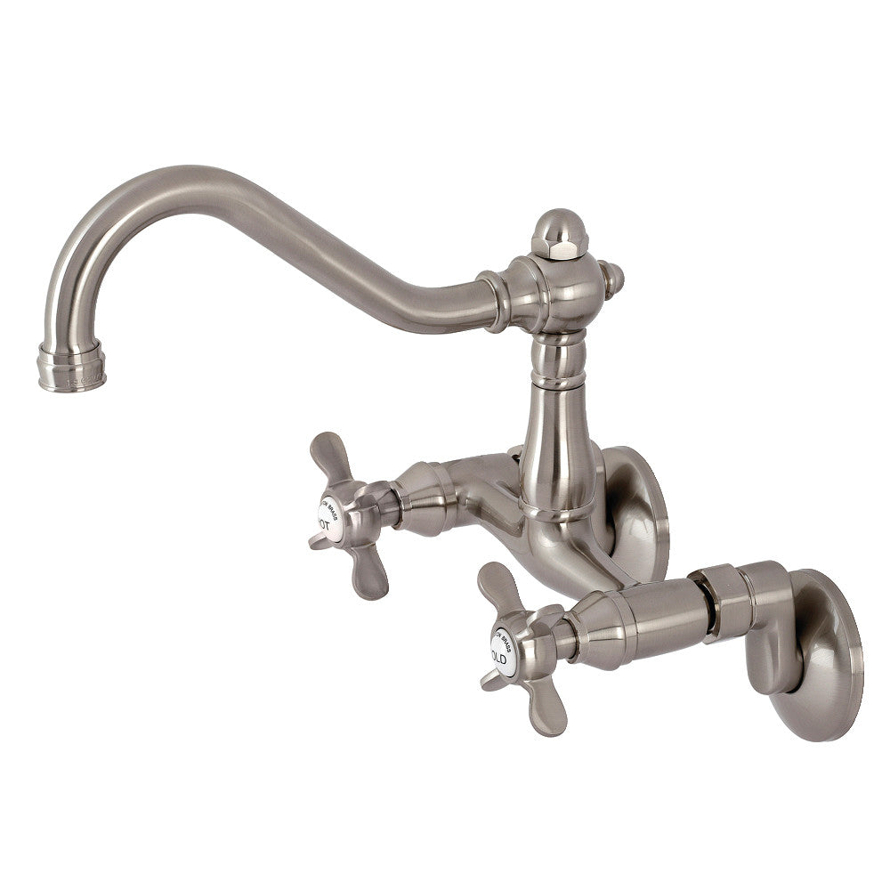 Essex Wall Mount Kitchen Faucet in Brushed Nickel