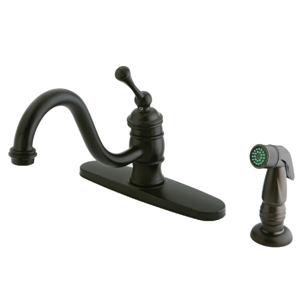 One Handle Kitchen Faucet in Oil Rubbed Bronze