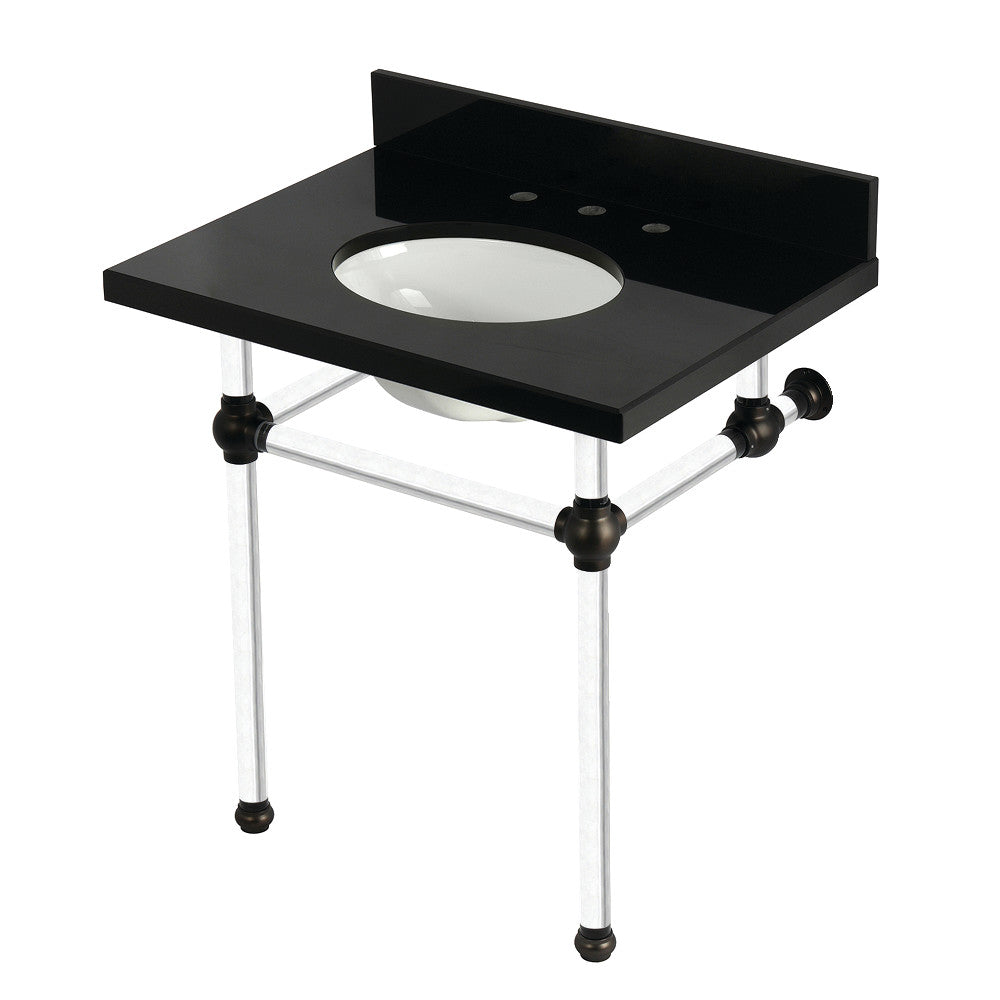 Templeton 30 Inch Console Sink in Oil Rubbed Bronze