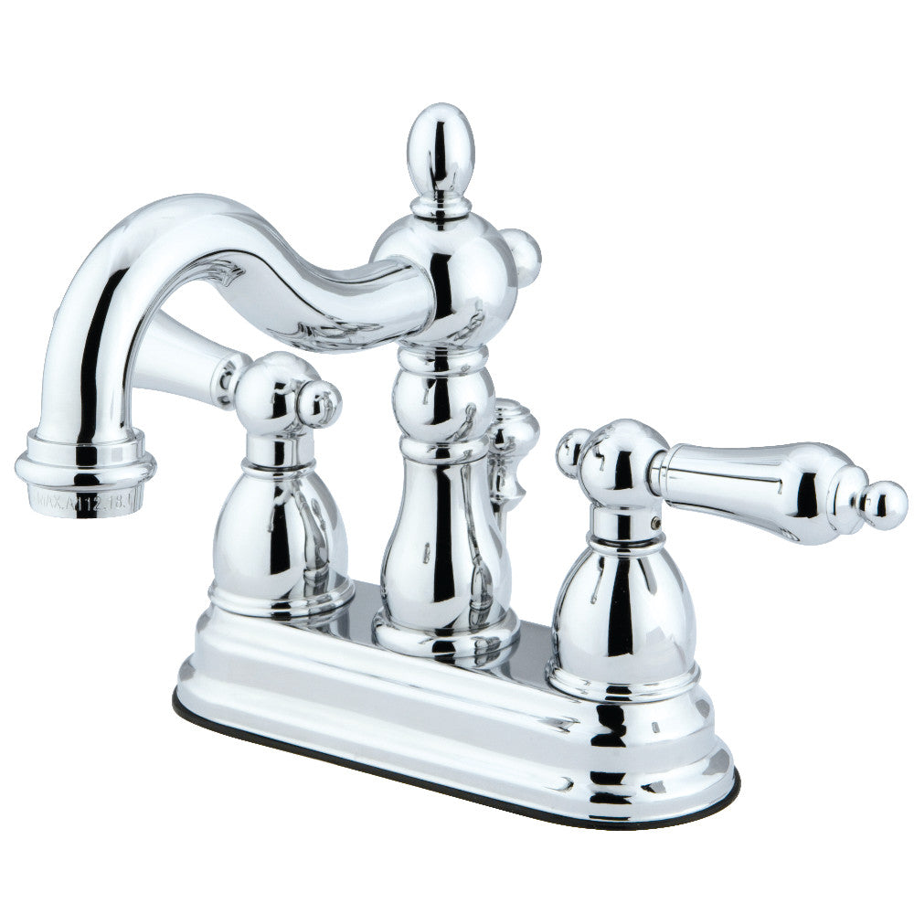 Heritage 4 Inch Centerset Bathroom Faucet in Polished Chrome