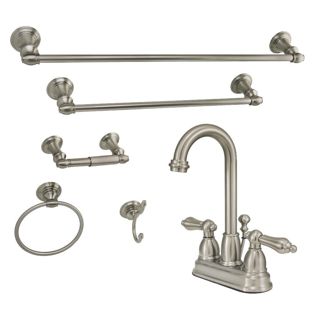 4 Inch Centerset Bathroom Faucet in Brushed Nickel