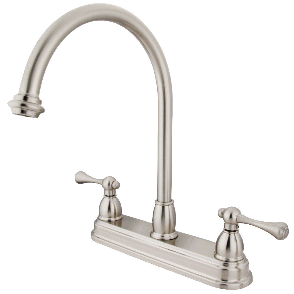 Centerset Kitchen Faucet in Brushed Nickel