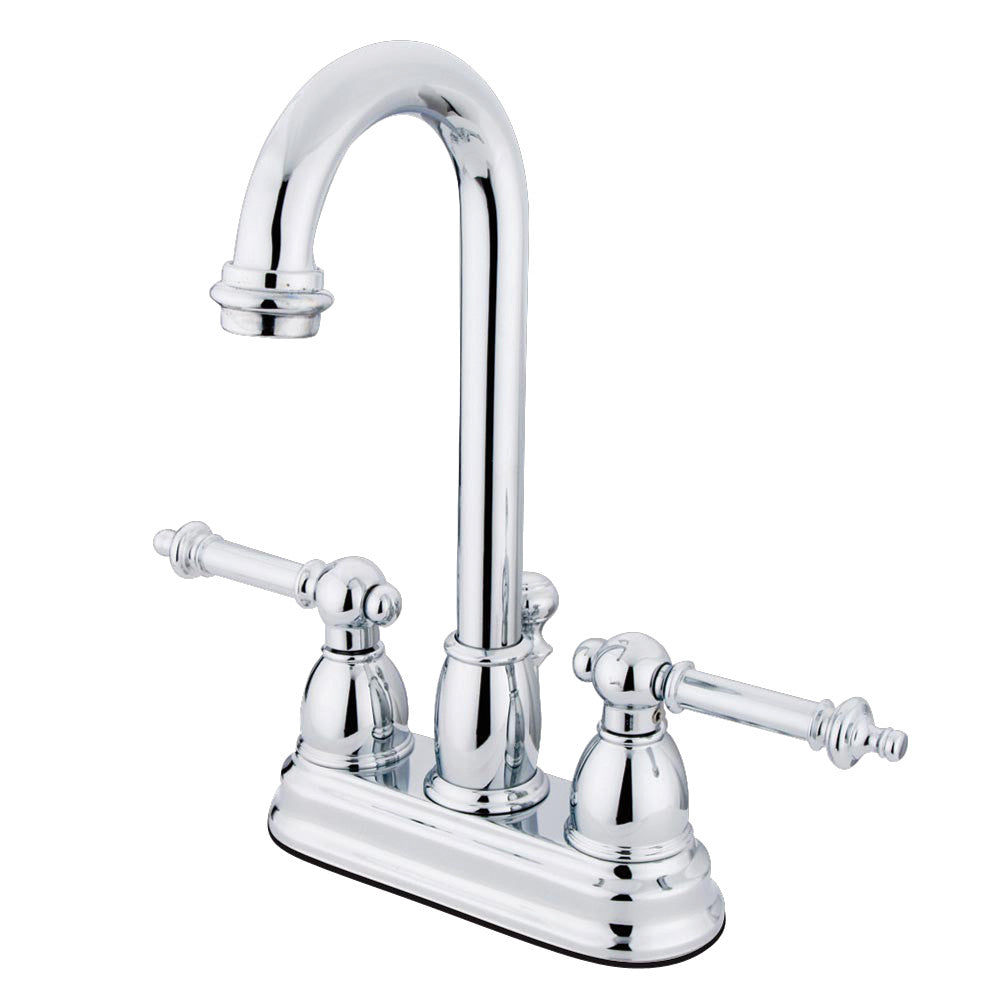 Vintage 4 Inch Centerset Bathroom Faucet in Polished Chrome