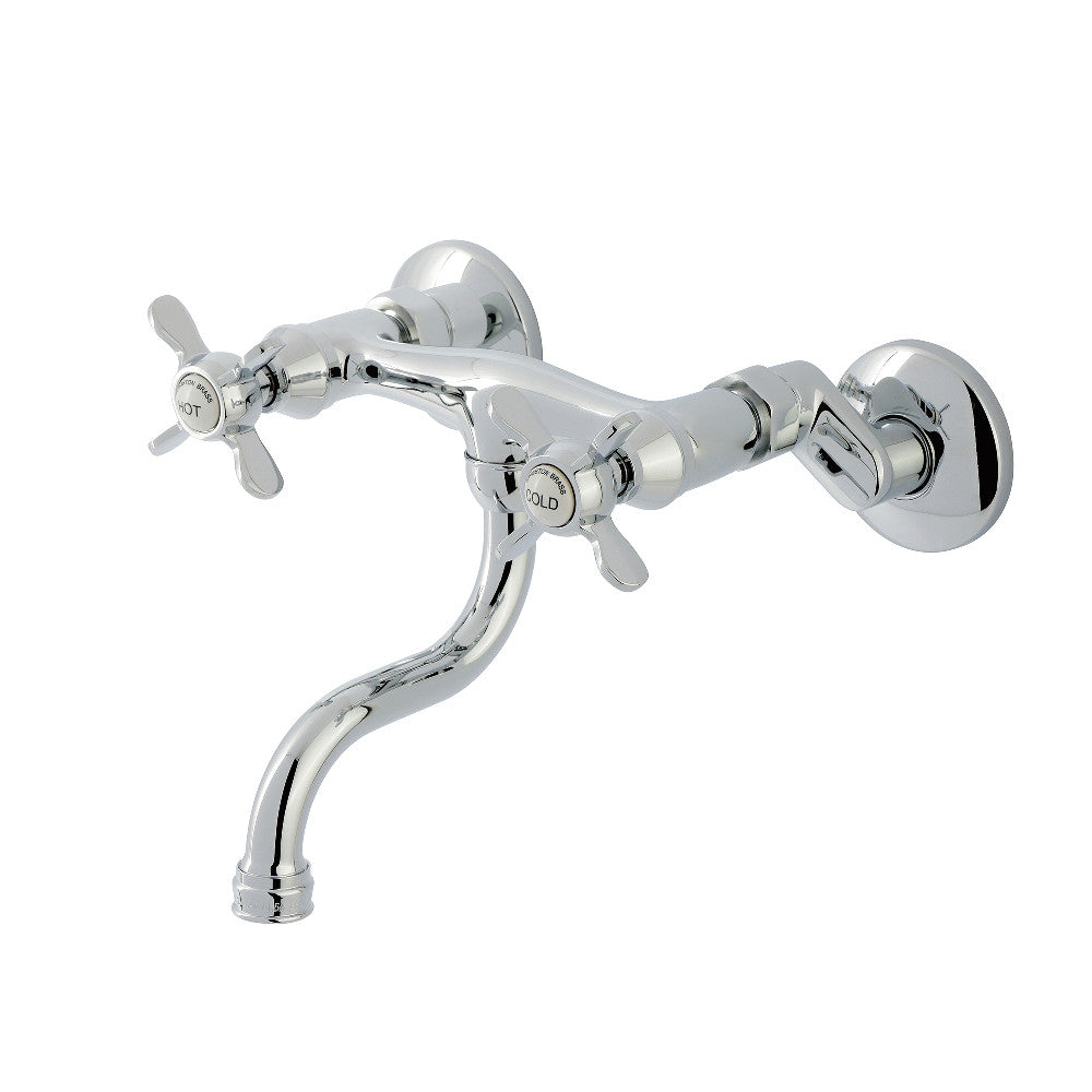 Essex Wall-Mount Bathroom Faucet in Polished Chrome