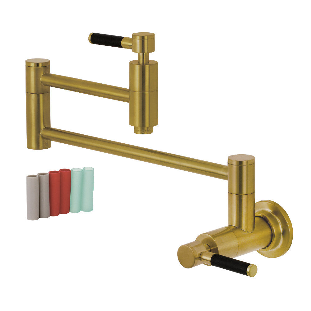Kaiser Pot Filler Faucet in Brushed Brass