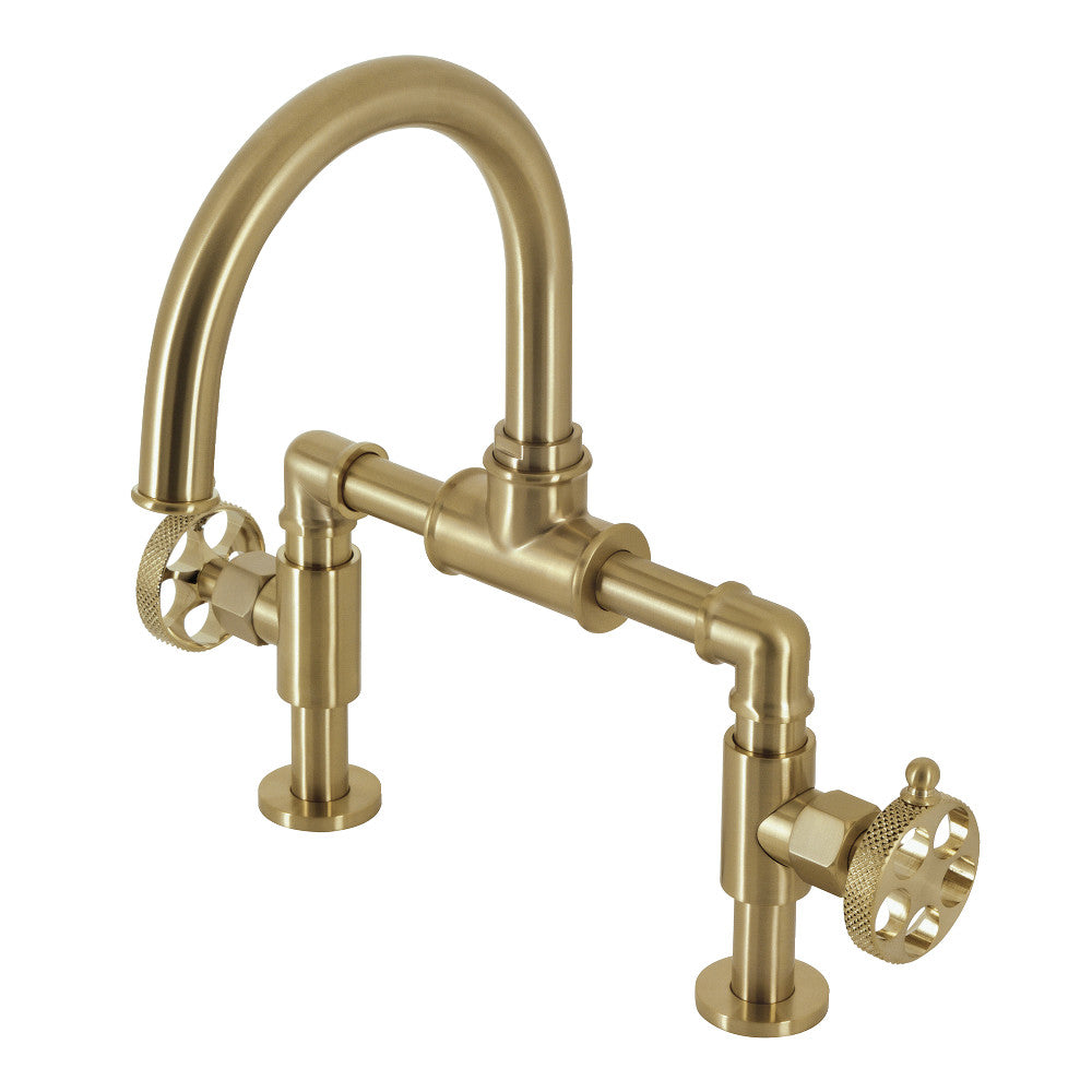 Webb Bridge Bathroom Faucet in Brushed Brass