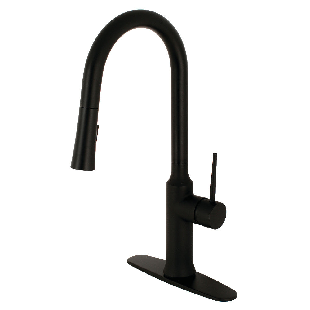 New York Pull-Down Kitchen Faucet in Matte Black