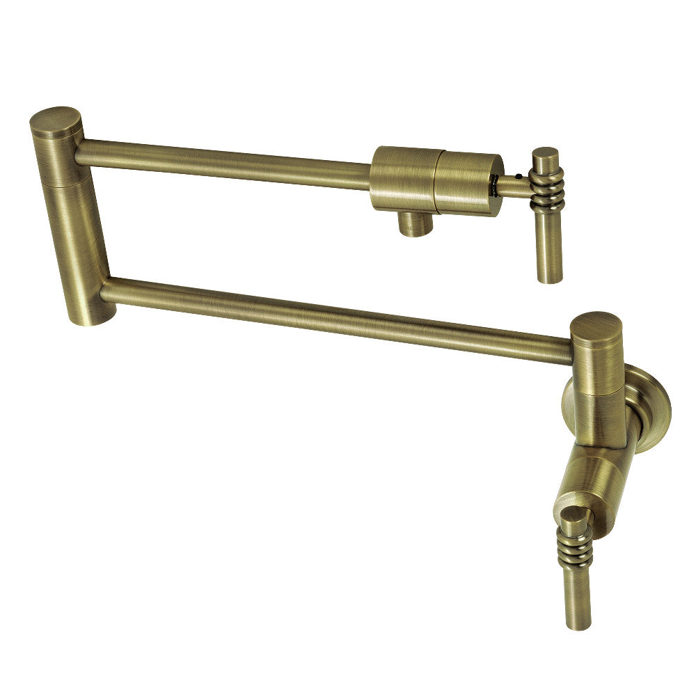 Milano Pot Filler Faucet in Antique Brass