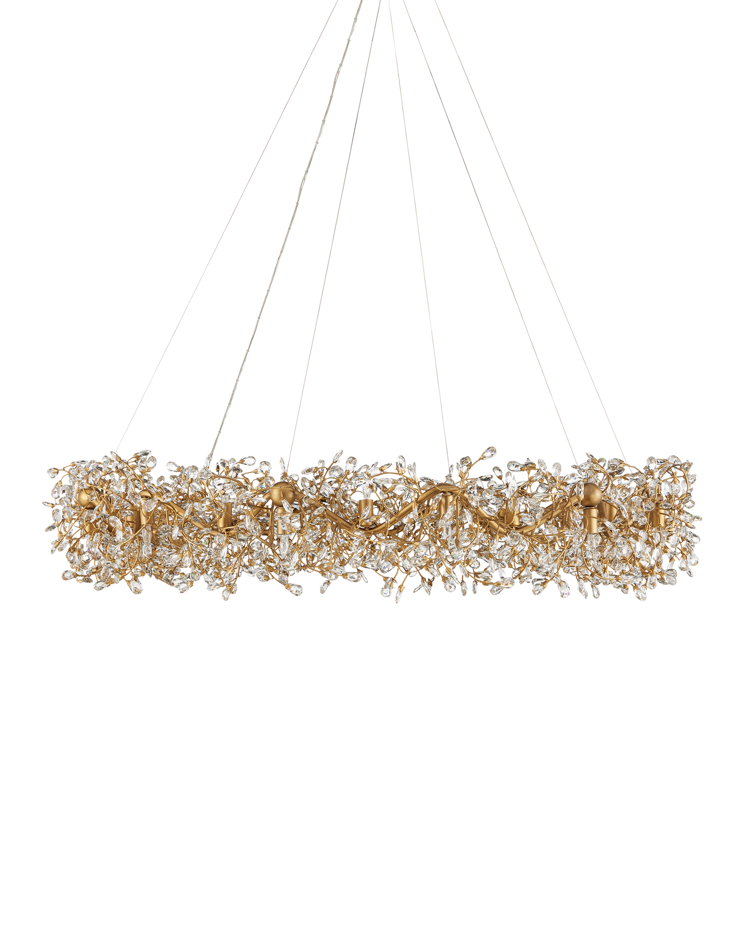 Crystal Bud Grande Ring Chandelier