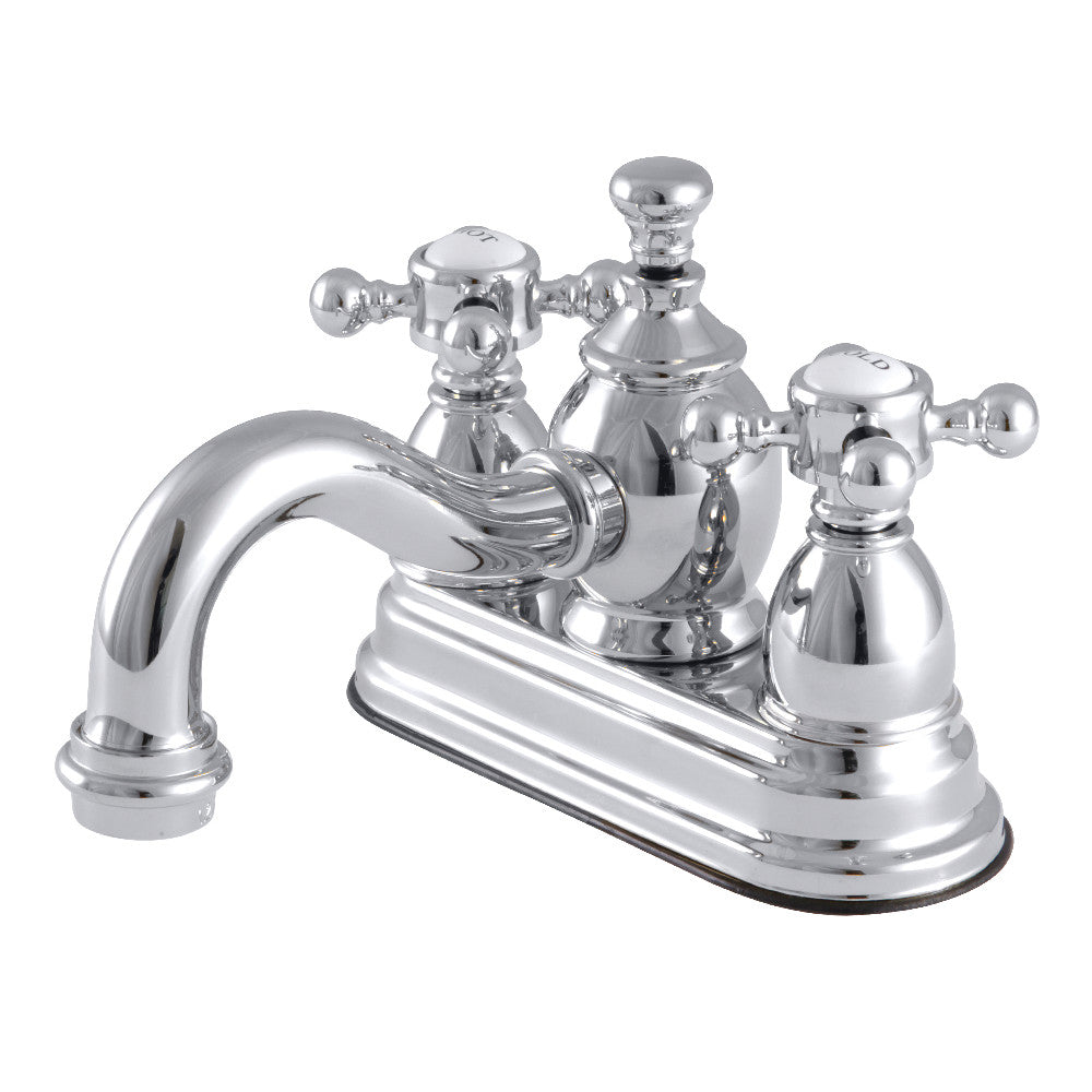 English Country 4 Inch Centerset Bathroom Faucet in Polished Chrome