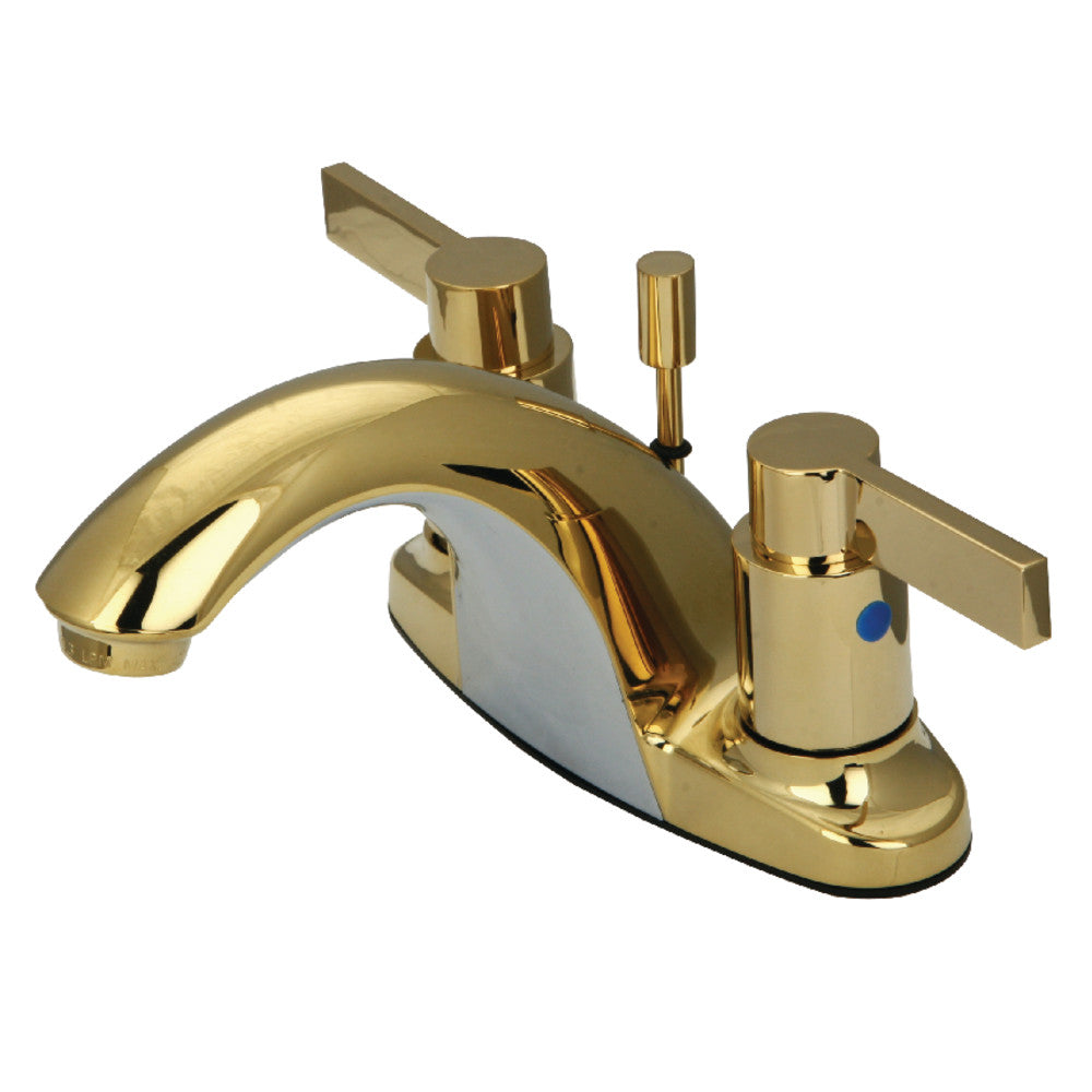 NuvoFusion 4 Inch Centerset Bathroom Faucet in Polished Brass