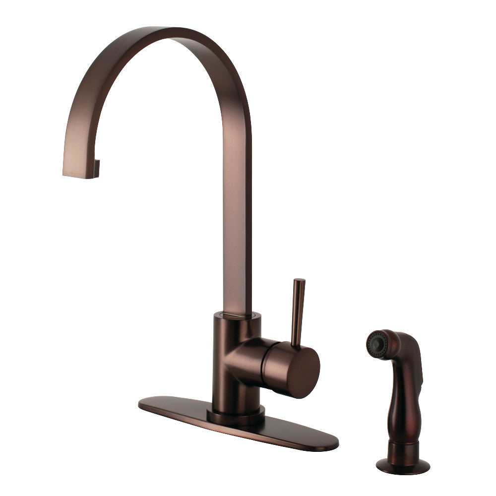 Concord One Handle Kitchen Faucet in Oil Rubbed Bronze