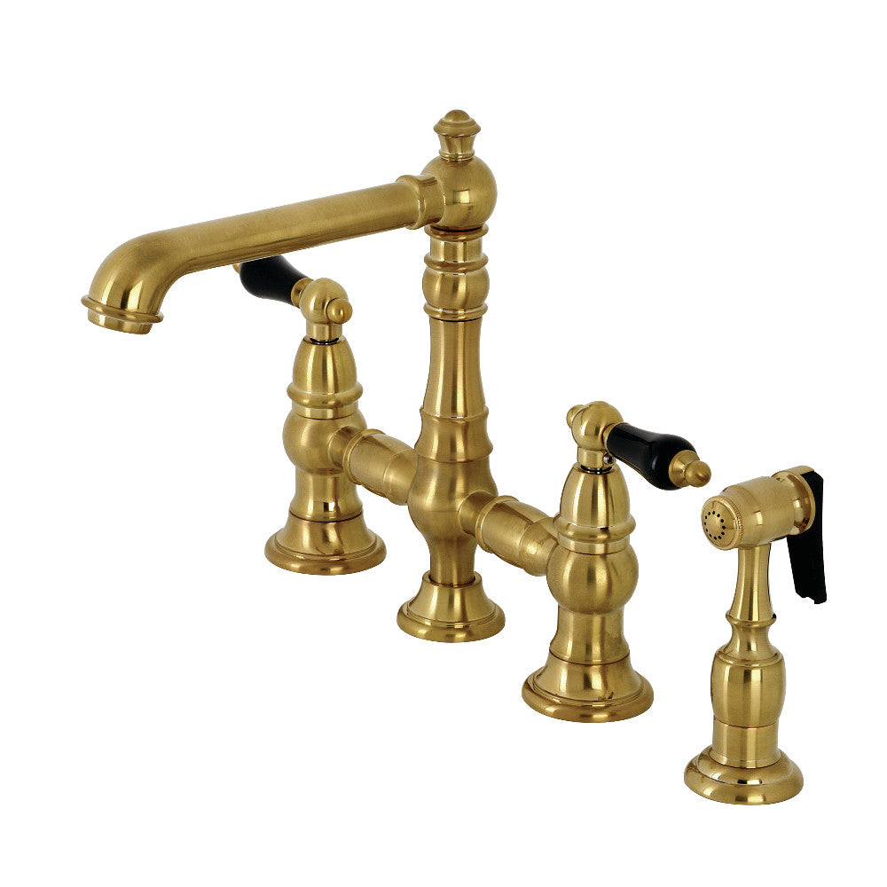 Duchess Bridge Kitchen Faucet in Brushed Brass