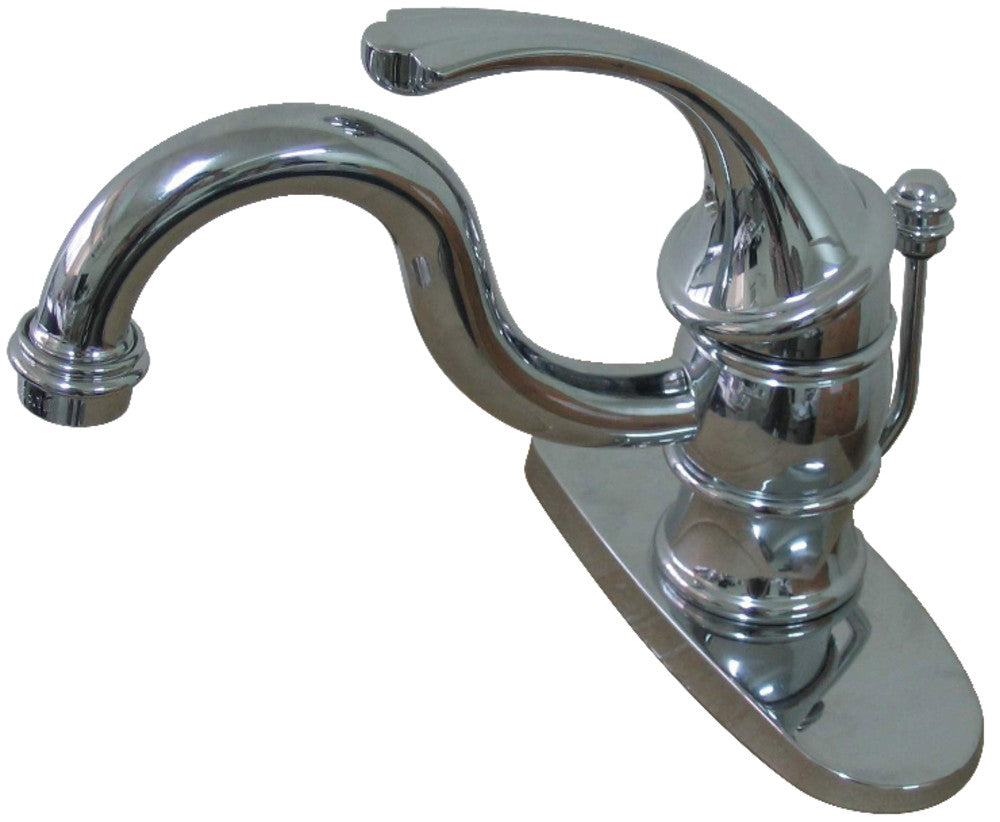 Georgian Single-Hole Bathroom Faucet in Polished Chrome