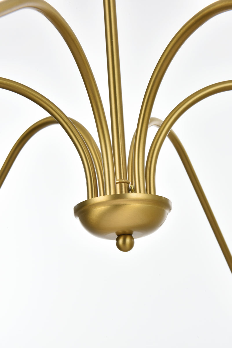 Rohan 54 inch chandelier in Satin Gold