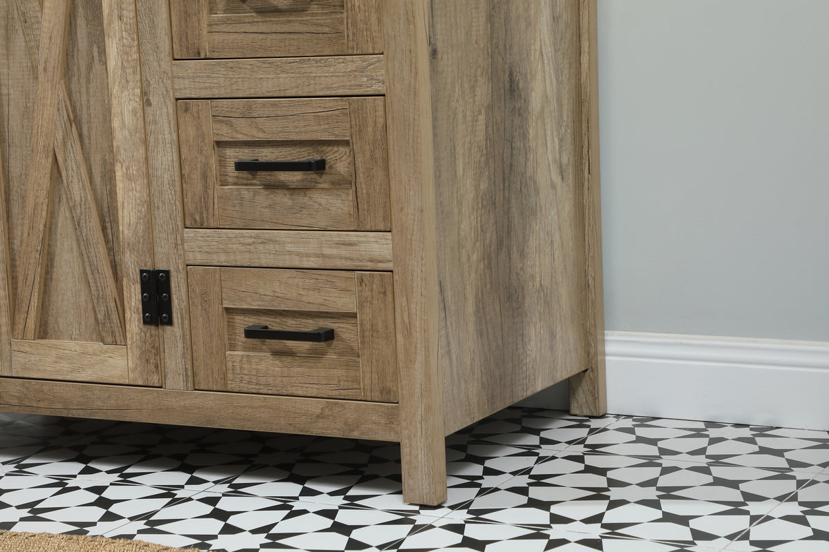 36 inch Single bathroom vanity in natural oak