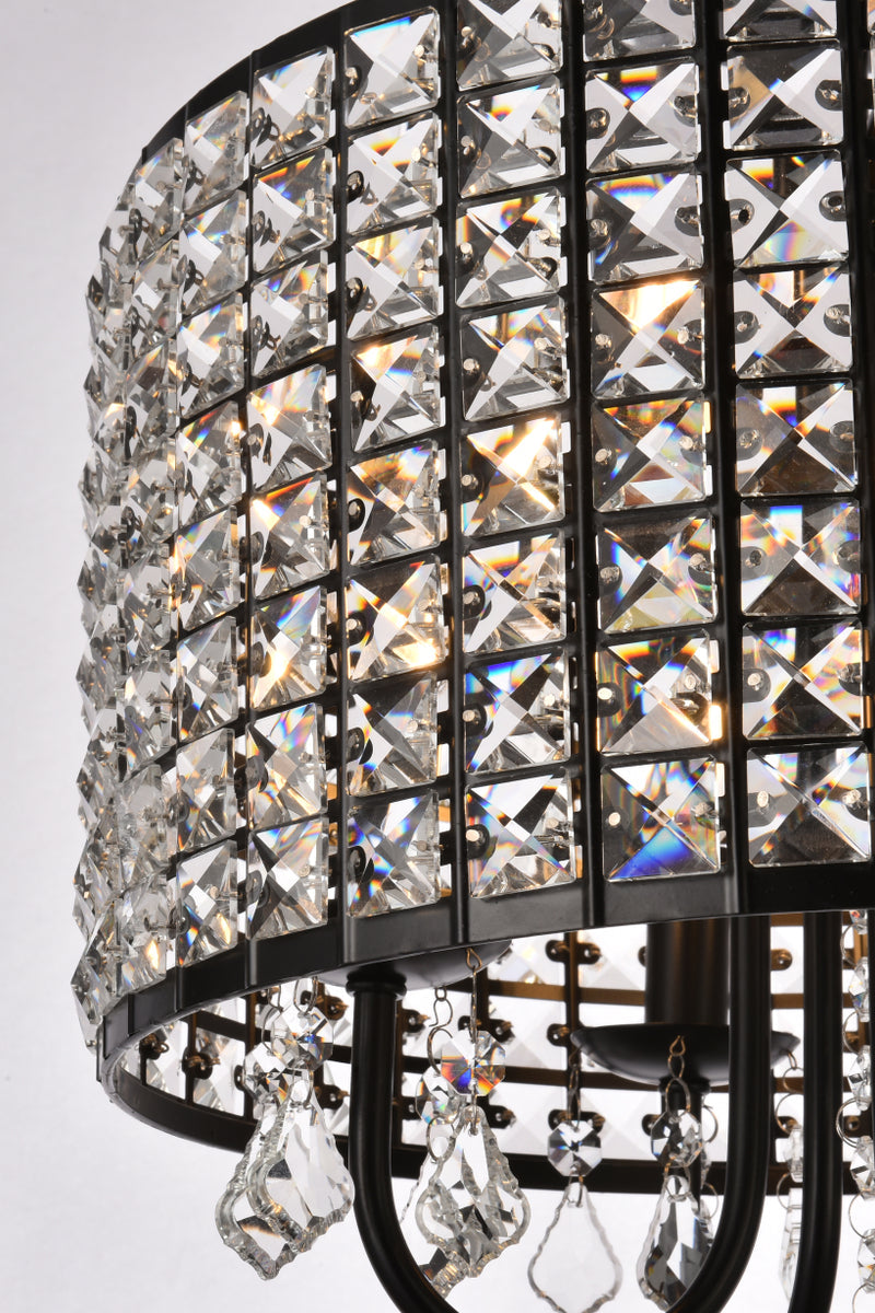 Elise 14 inch pendant in black